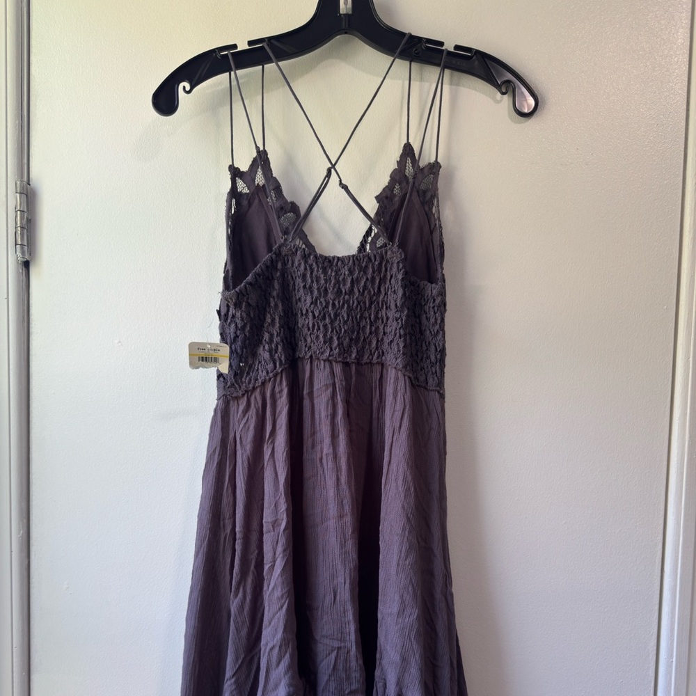 Free People Lavender Lace Chemise Dress - Picture 13 of 16